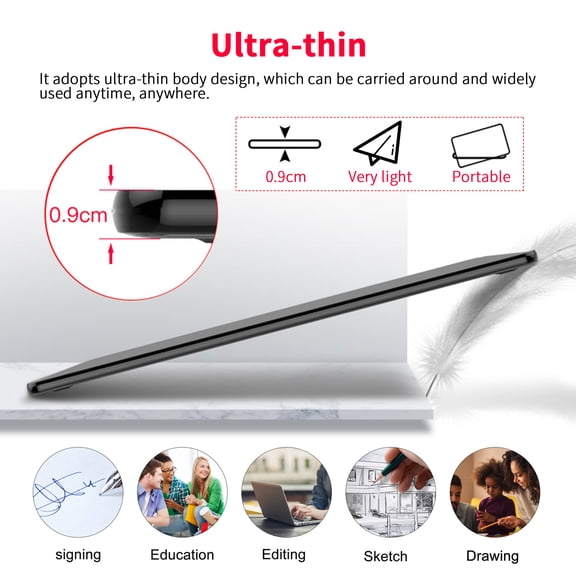 VEIKK A15 Graphic Drawing Tablet with 8192 Pressure Battery-Free Pen 12 Hotkeys 10x6 Inch 250RPS 5080LPI Compatible with PC Mac Android for Digital Art Creation (Blue)[cite: 1]