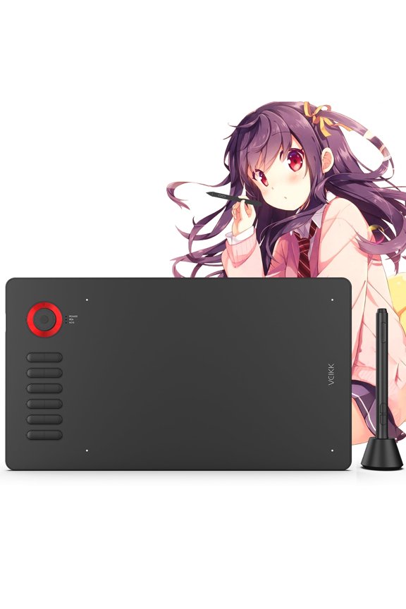 A15 Pro Graphics Drawing Tablet 10x6 inch,12 Shortcut Keys,1 Quick Dial,for Windows,Mac,Linux