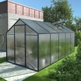 thumbnail image 1 of VEIKOUS 10' x 6' Walk-in Greenhouse for Patio w/ Aluminum Frame, Lockable Door and Window for Patio, Backyard, 1 of 5