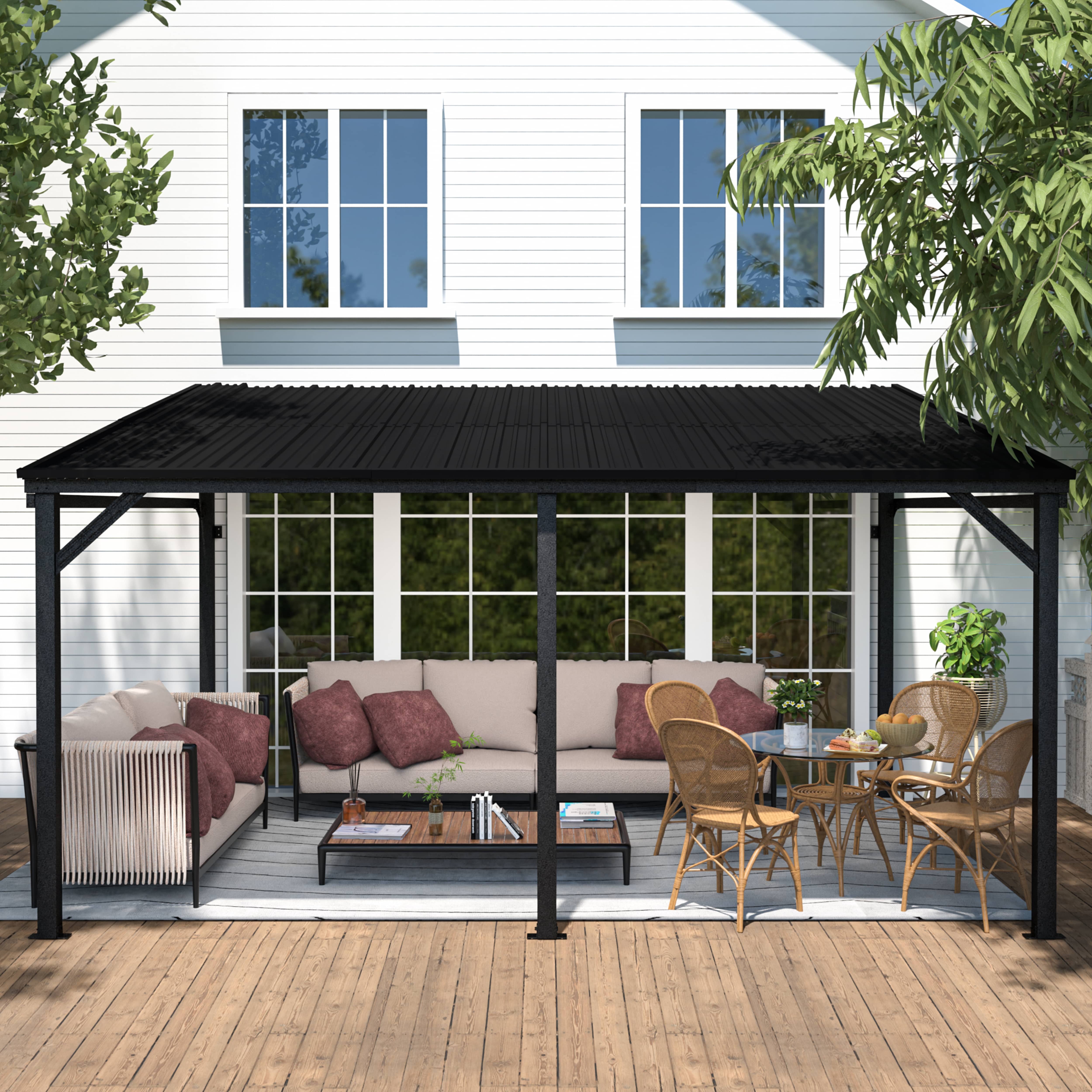 VEIKOUS Gazebo for hotel guests to relax outdoors - Walmart