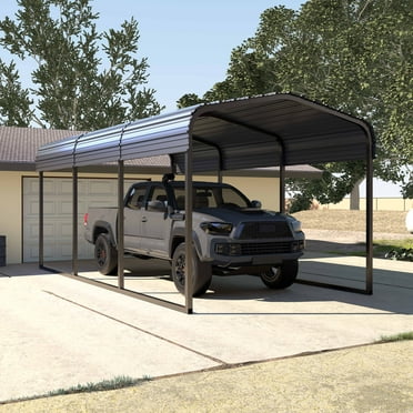 Caravan Canopy Domain Basic 10'x20' Metal & Polyester Carport Shelter ...