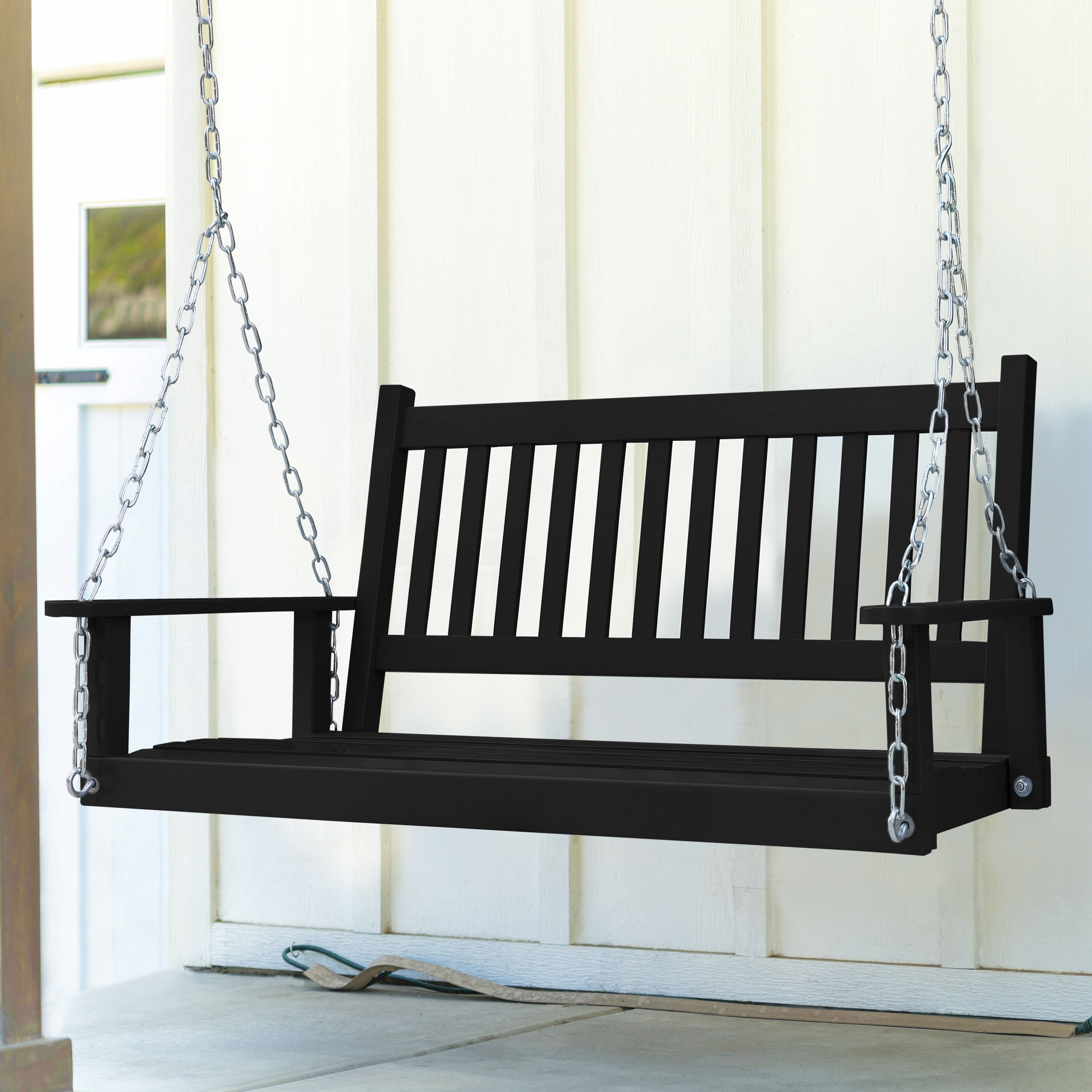 VEIKOUS 5FT Outdoor Hanging Porch Swing Bench with Chains for Garden