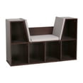 thumbnail image 1 of VEIKOUS 6-Cubby Kids Reading Nook and Storage Bookcases, Espresso, 1 of 9