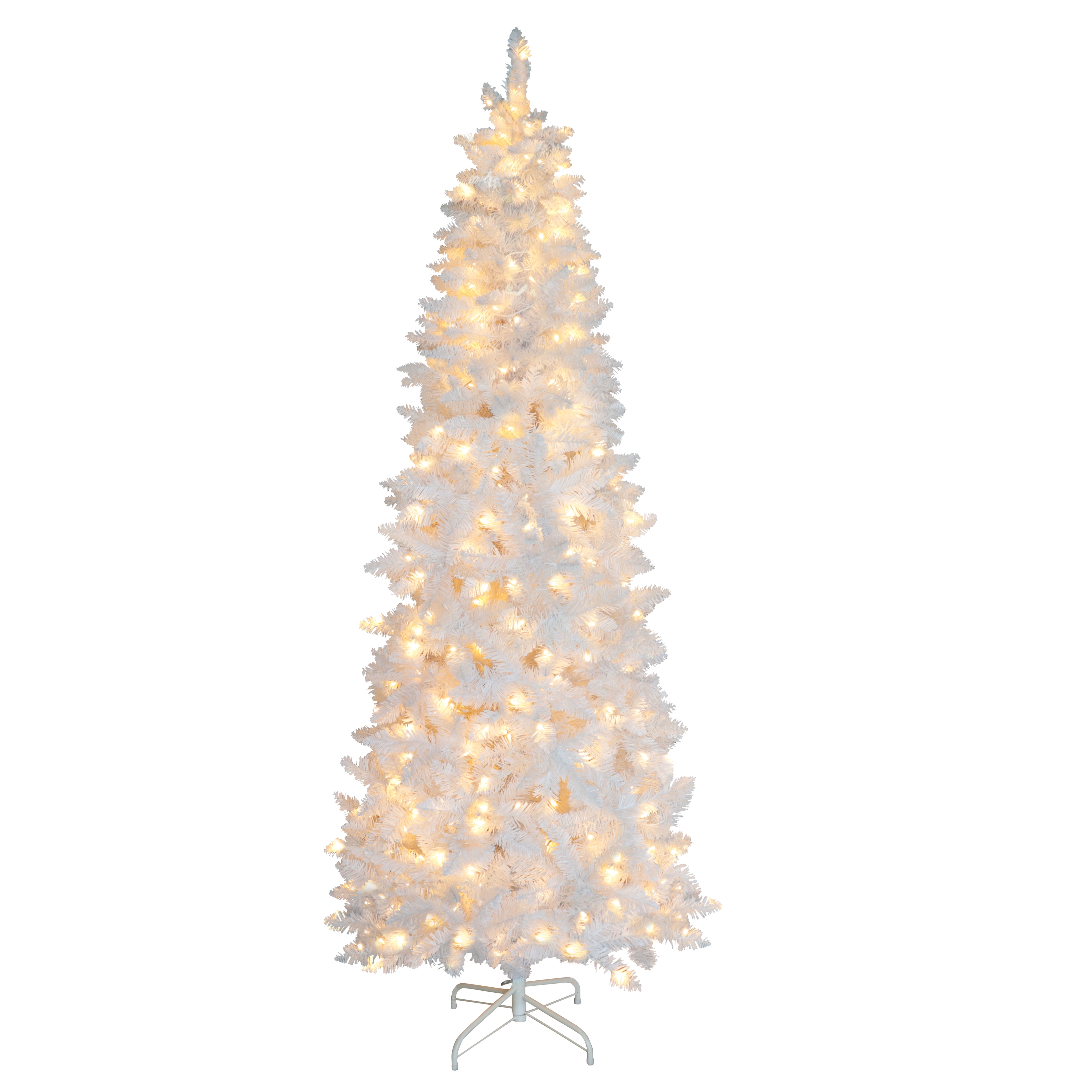 VEIKOUS 6FT Artificial Christmas Tree Pencil Prelit for Holiday Decor w ...