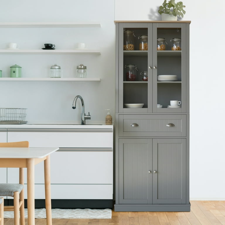 https://i5.walmartimages.com/seo/VEIKOUS-72-Kitchen-Pantry-Storage-Cabinet-Cupboard-with-Glass-Doors-Adjustable-Shelves-Grey_1cd7a64d-e754-49b2-9a95-85e6ac9bc2ff.f677461073c5767fbb1b756c696ce2d4.jpeg?odnHeight=768&odnWidth=768&odnBg=FFFFFF
