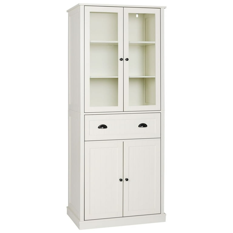 VEIKOUS 72 in. H Kitchen Storage Pantry Cabinet Closet with Doors