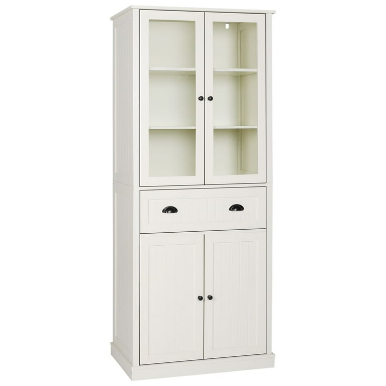 VECELO 72in Tall Kitchen Pantry Cabinet with Doors and Shelves Large F