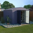 thumbnail image 1 of VEIKOUS 8' x 8' Outdoor Metal Shed w/Lockable Double Doors, Tool Storage Sheds for Garden, Backyard, Lawn, 1 of 8