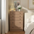 thumbnail image 1 of VEIKOUS Oversized 5-Drawer Dresser Chest, Large Storage Dresser for Bedroom Storage, Oak, 1 of 12