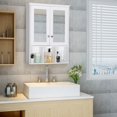 thumbnail image 1 of VEIKOUS  Oversized Bathroom Medicine Cabinet Wall Mounted Storage with Mirrors White, 1 of 5