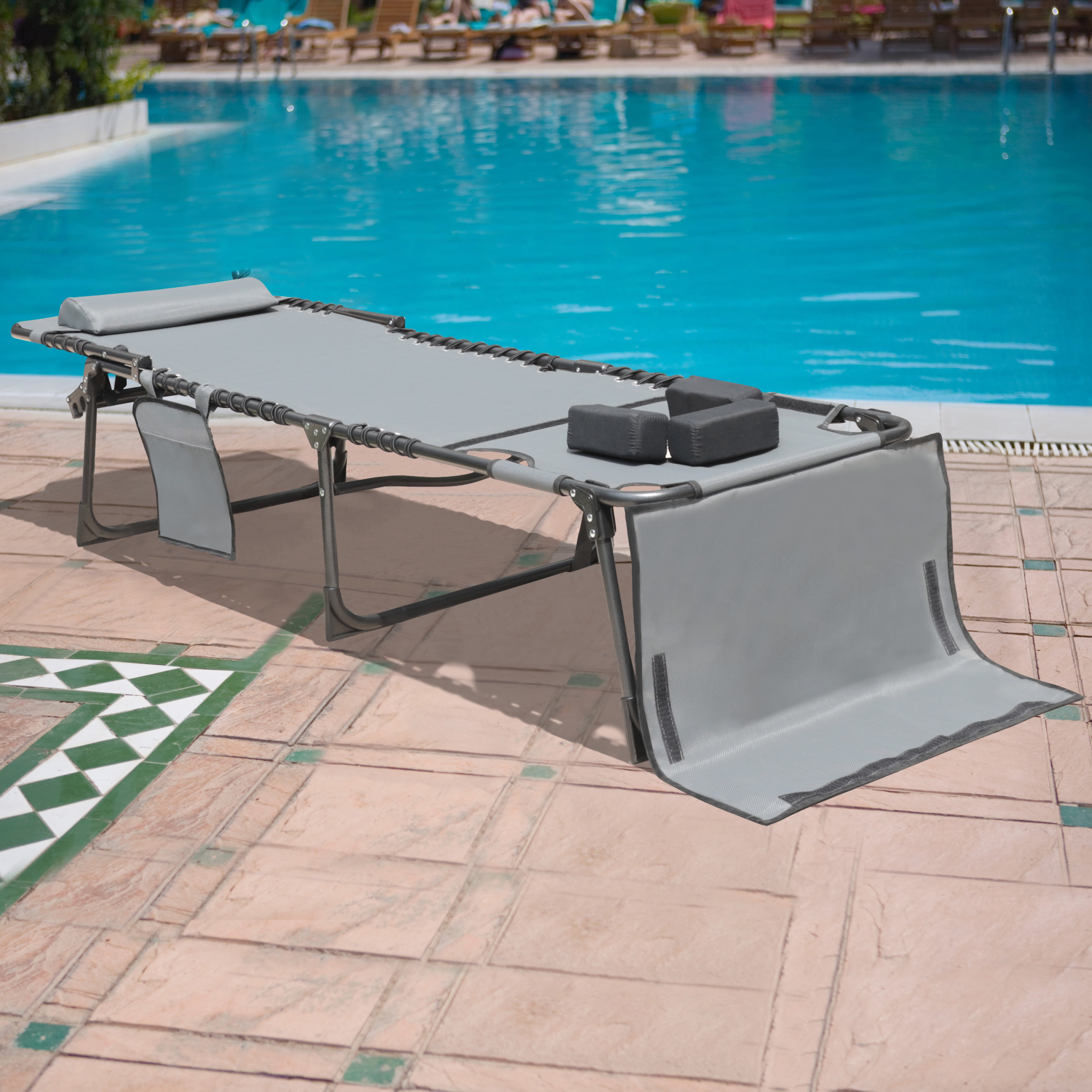 VEIKOUS Tanning Chair, 5Position Adjustable Sunbath Lounge Chair w