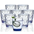 thumbnail image 1 of VEILEDGEM 10 oz Blue Small Acrylic Juice Glasses (Set of 8), 1 of 9