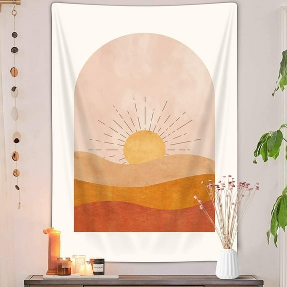 VEIVIAN Boho Sun Vertical 40"x 60" Tapestry