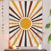 VEIVIAN Boho Sun and Moon Vertical 40''x 60''Tapestry