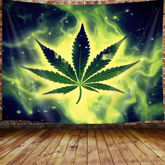 VEIVIAN Cool Weed 60''X40'' Tapestry