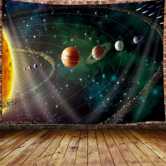 VEIVIAN Outer Space Planets 60''x 40'' Tapestry