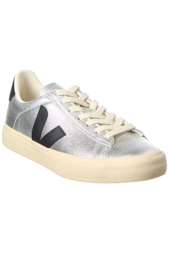 Campo Leather Sneaker, 36, Silver