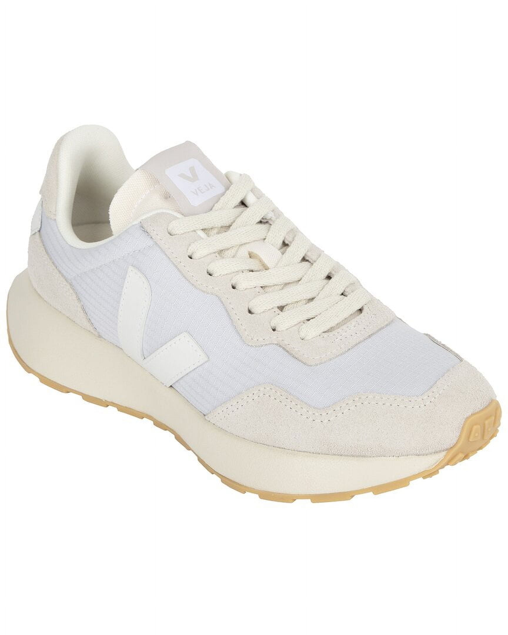 VEJA Paulistana Leather-Trim Sneaker, 36, White