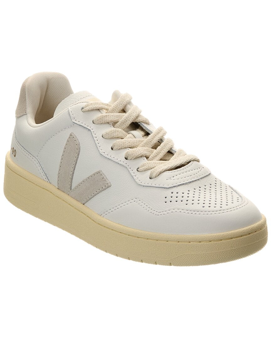 Veja Women's V-90 Sneakers - Retro Chunky Sole Style With Soft Leather & Suede