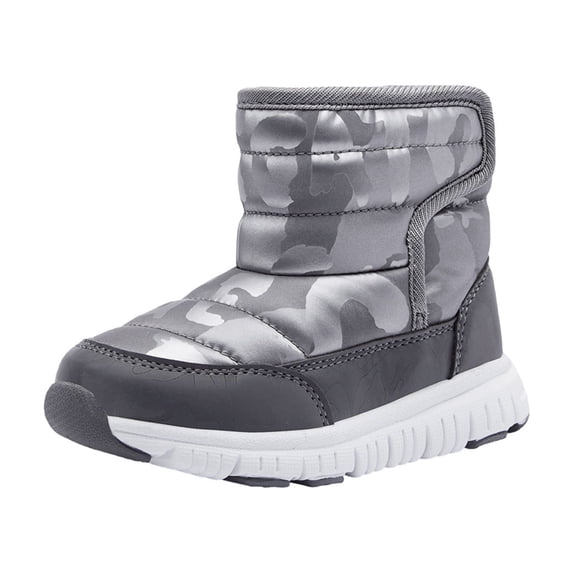 VEKDONE 2023 Clearance Christmas Deals!2022 Toddler Little Kid Snow Boots For Boys Girls Kids Outdoor Winter Shoes Cotton Boots