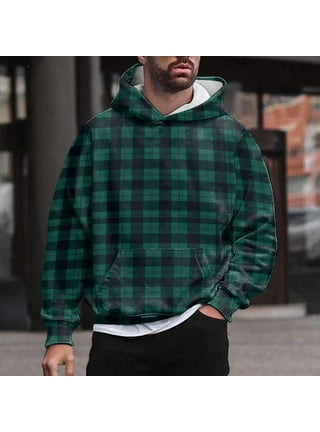 Plaid Trimmed Fleece Pullover