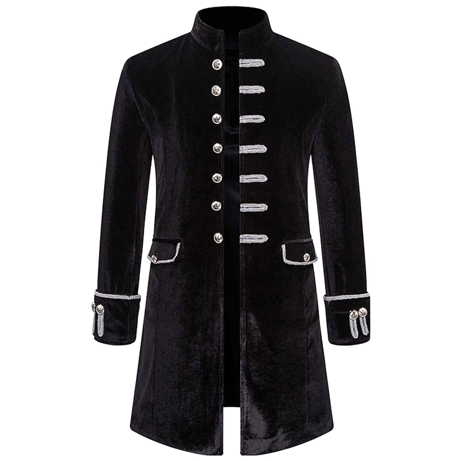 VEKDONE 2023 Clearance Mens Steampunk Jacket Vintage Gothic Victorian ...