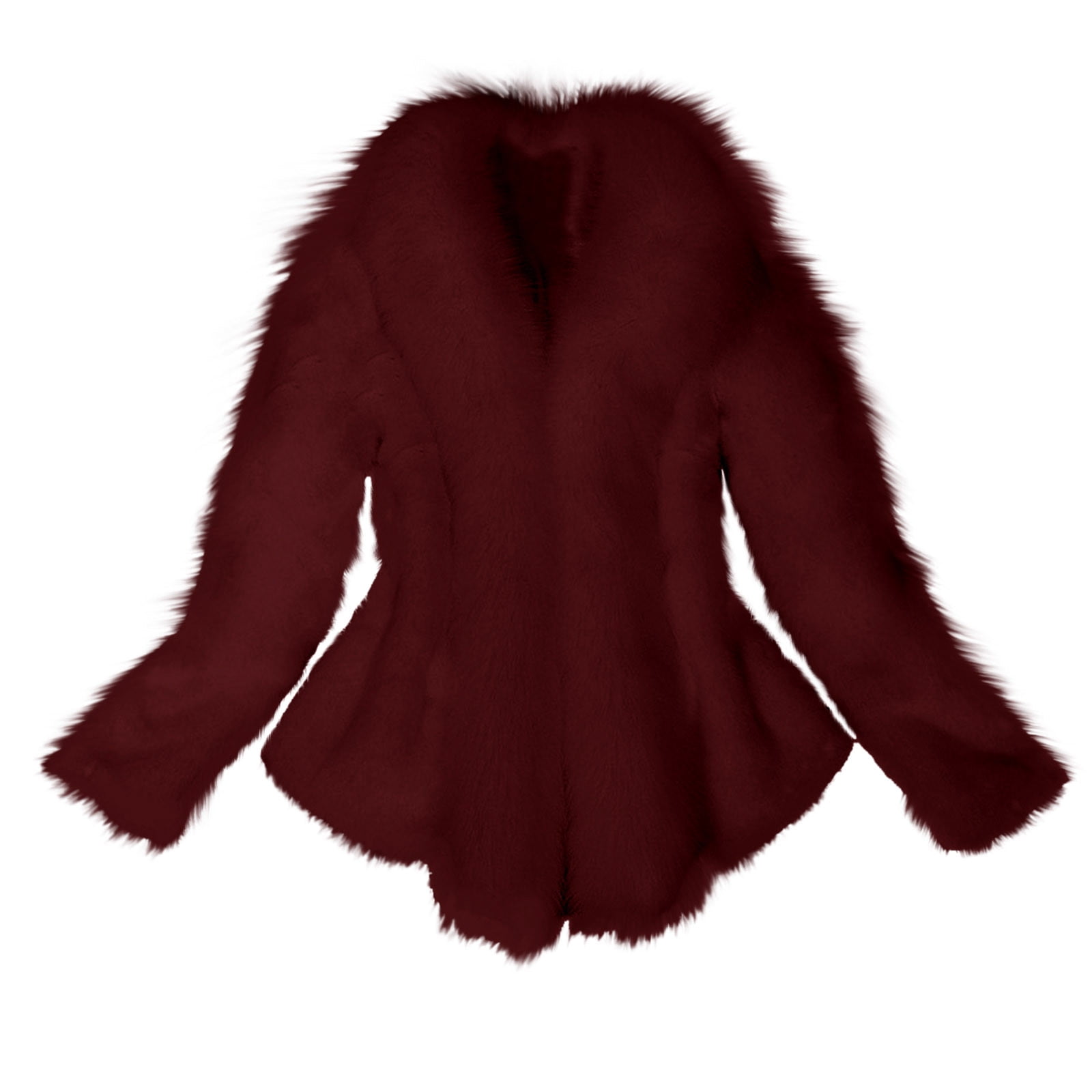 VEKDONE 2023 Clearance Sale Women Faux Fur Coat Elegant Pelt Coats Winter Thick Warm Plush