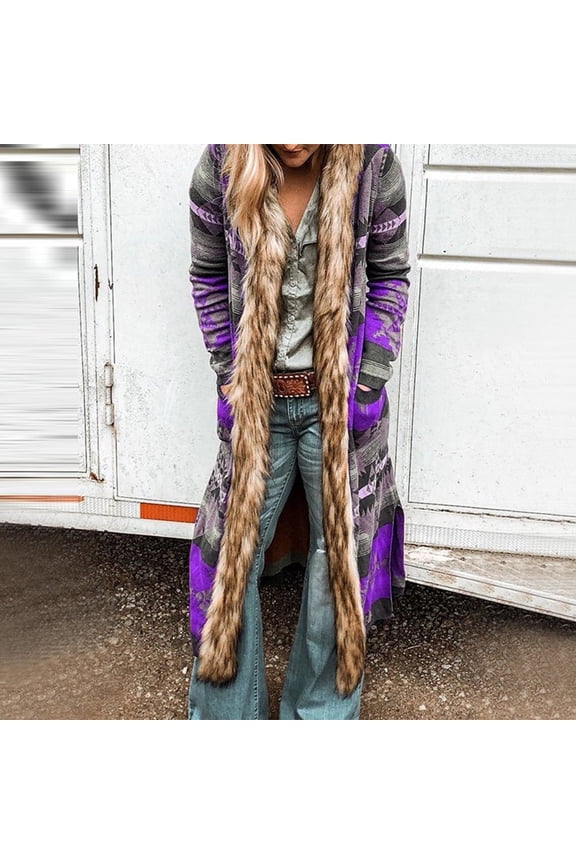 2025 Clearance Jacket for Women Long Sleeve Heavyweight Faux-Fur Fuzzy Warm Winter Cardigan Coats, Women 2025 Casual Jacket