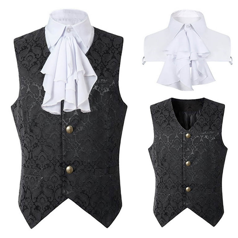 VEKDONE 2025 Clearance Mens Victorian Vest Steampunk Double