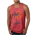 thumbnail image 1 of VEKDONE 2025 Clearance Palm Tree Tanks Tops for Mens Cool Printed Graphic Sleeveless Beach Vacation Tank Top Muscle Shirt for Workout Gym Jogging, 1 of 4
