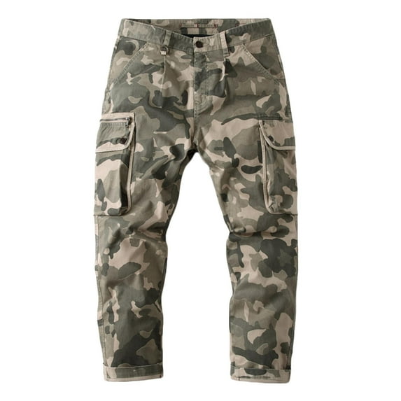 VEKDONE 2025 Ripped Jeans Men Hip Hop Stretch Denim Pants Casual Long Pants Moto Biker Washed Jeans Trousers A Khaki,Large