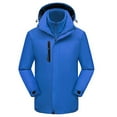 thumbnail image 1 of VEKDONE 3 In 1 Jacket Women Waterproof Windproof Warm Fleece Hooded Snowboard Mountain Snow Coat Winter Jackets for Women Plus Size Plush Outdoor Windbreaker with Pockets, 1 of 4