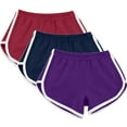 thumbnail image 1 of VEKDONE 3 Pc Sports Shorts for Women Summer Casual Yoga Shorts Elastic Waisted Solid Color Active Shorts Soft Comfy Milk Silk Workout Short Pants, 1 of 7