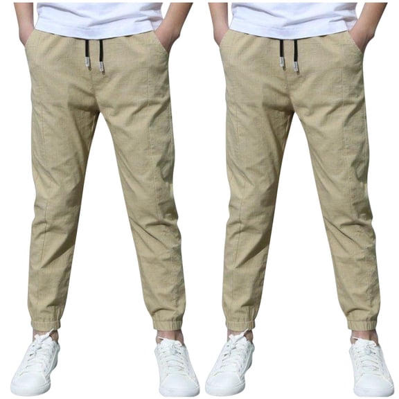 VEKDONE Boys Cargo Pants Summer Outdoor Hiking Pants with Pockets Waterproof Pants Elastic Waisted Drawstring Jogging Pants Climbing Long Pants Black 5-6Years