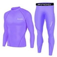 thumbnail image 1 of VEKDONE Clearance 2025 Workout Set Men's Compression Sports Fitness Long Sleeve Sports Quick-Drying Gym Ruining Base Layer, 2 Pieces Workout Sets for Men, 1 of 7