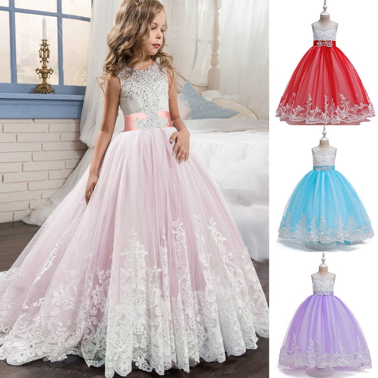 VEKDONE Clearance Baby Girl Tulle Dress Toddler Flower Girl Tiered