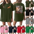 thumbnail image 1 of VEKDONE Cute Baby Monkey Named Punch Shirt Punch Monkey Supporter T-Shirt Punching Graphic Tees Short Sleeve Crewneck Shirts Gray（Graphic 4） XXL, 1 of 5