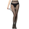 thumbnail image 1 of VEKDONE Fishnet Stockings, Black Fishnet Tights Thigh High Stockings Suspender Pantyhose, 1 of 5