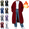thumbnail image 1 of VEKDONE Girls Long Hoodie Jacket Full Zip Oversized Maxi Length Hooded Sweatshirt Coat with Pockets & Drawstring Hem Casual Loose Long Sleeve Outerwear for Fall Winter Wine,170, 1 of 7
