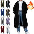 thumbnail image 1 of VEKDONE Girls Long Hoodie Jacket Full Zip Oversized Maxi Length Hooded Sweatshirt Coat with Pockets & Drawstring Hem Casual Loose Long Sleeve Outerwear for Fall Winter Black,130, 1 of 7