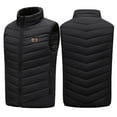thumbnail image 1 of VEKDONE Heated Vest for Women 2025 Clearance Deals Solir Color Fleece Puffed Jackets Vests Winter 13 Heating Pads Usb Intelligent Heating Jacket Coat with Pockets, 1 of 6