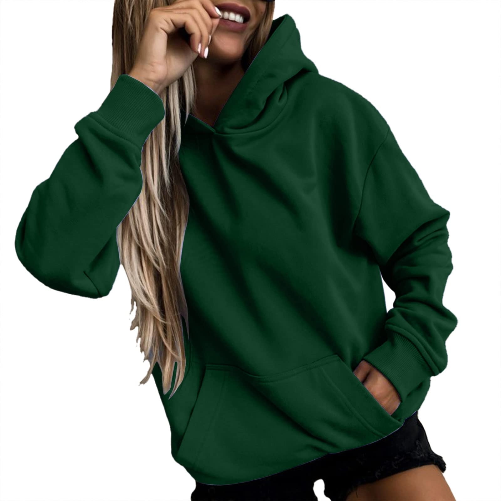 VEKDONE Hoodie Sweatshirts for Women Clearance Sale Oversized Long