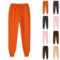 thumbnail image 1 of VEKDONE Joggers for Women Plus Size Lightweight Workout Sweatpants Casual Cinch Bottom Sweatpants Solid Color Basic Tapered Pants with Pockets Fall Fashion Outfits, 1 of 7
