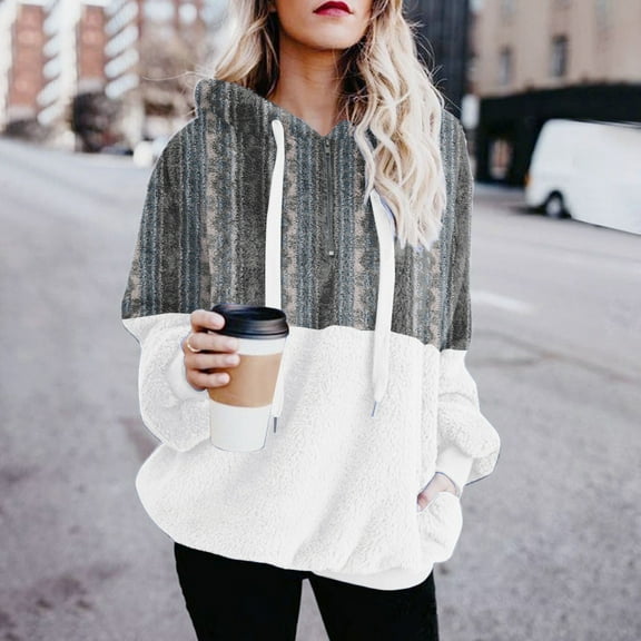 VEKDONE Junior Sweatshirt Graphic Womens Plus Size Quarter Zip Sweatshirt Fleece Oversized Half Zip Pullover Hoodies for Fall Long Sleeve Blouse Gray,XL