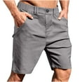thumbnail image 1 of VEKDONE Men's Cargo Shorts Stretch Button Casual Work Shorts Solid Color Breathable Loose Fit Shorts Summer Big & Tall Shorts with Pockets Dark Gray XXXL, 1 of 5