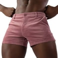 thumbnail image 1 of VEKDONE Men's Corduroy Shorts Casual Button Zipper Corduroy Shorts Summer Solid Color Vintage Beach Short Pants Slim Fit Shorts with Pockets Pink XXL, 1 of 6