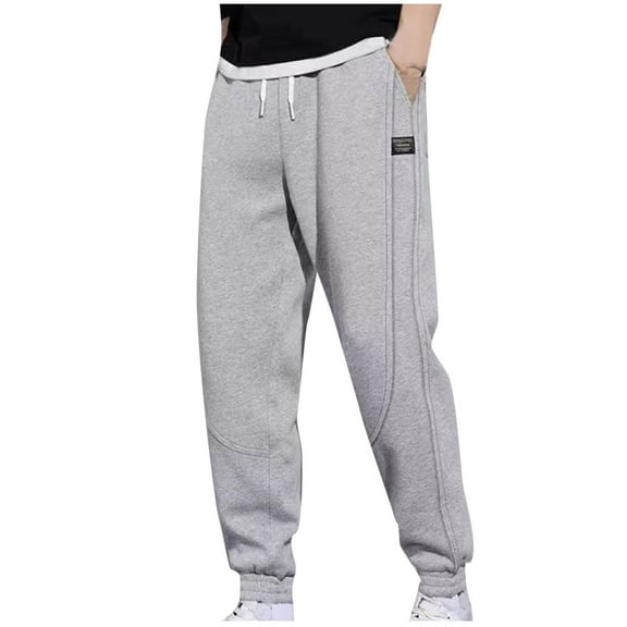 VEKDONE Men's Lounge Sweatpants Big and Tall Stretch Waist Tapered Pants with Multiple Pockets Drawstring Soft Breathable Trousers Outdoor Joggers Pants