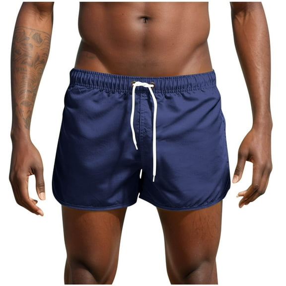 VEKDONE Mens Beach Shorts Stretchy Drawstring Swim Shorts Big And Tall Loose Lightweight Vacation Shorts Summer Lounge Shorts with Pockets