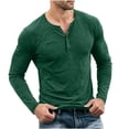 thumbnail image 1 of VEKDONE Mens Henley Shirts Lightweight Long Sleeve Pullover Slim Fit Athletic Casual Sweatshirts Comfortable Tops for Outdoor Activities, 1 of 6