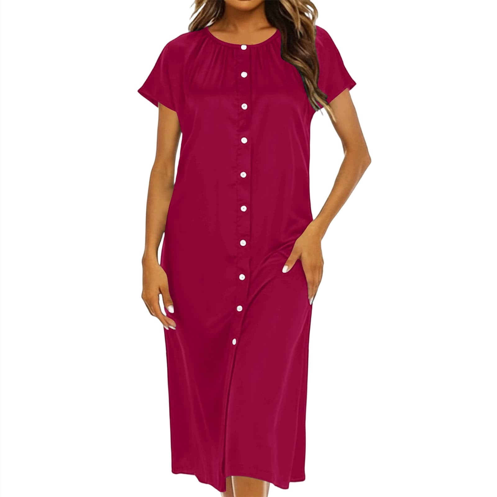 knee length dresses for ladies Loveland Cap Sleeve Cowl Back Midi Dress Champagne main image 0